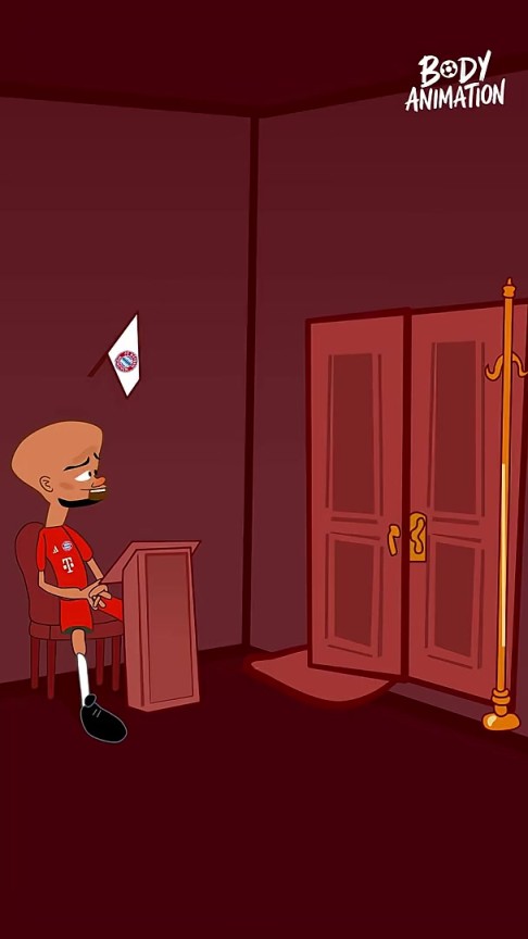 就這么短？外網(wǎng)動(dòng)畫(huà)惡搞：杰克遜去慕尼黑在孔帕尼面前轉(zhuǎn)了一圈！